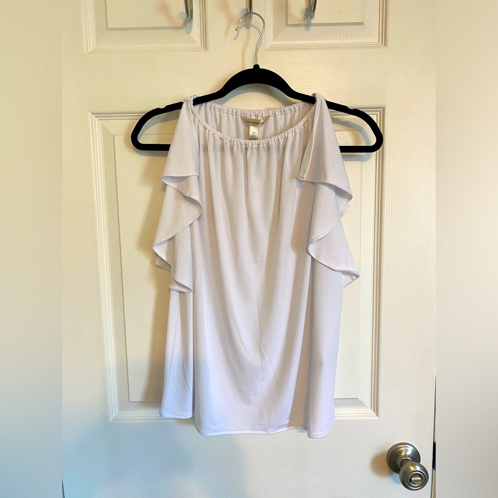 Banana Republic Flutter Sleeve Top - M